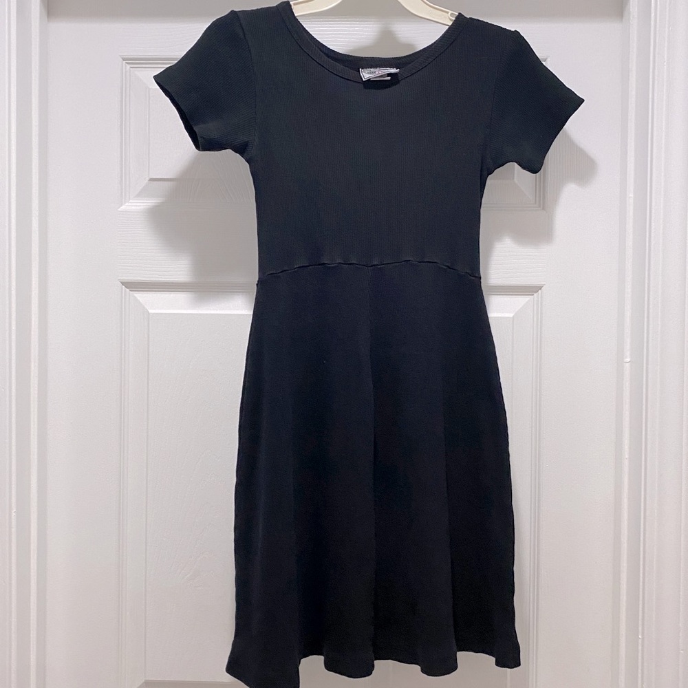 Hard Tail Forever black preshrunk fit and flair cotton dress.